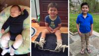 Dylan's treatment journey involved casting as an infant, a tendon release procedure, and several years of bracing – all leading to his busy life as an active 7-year-old playing sports and learning to skate.
